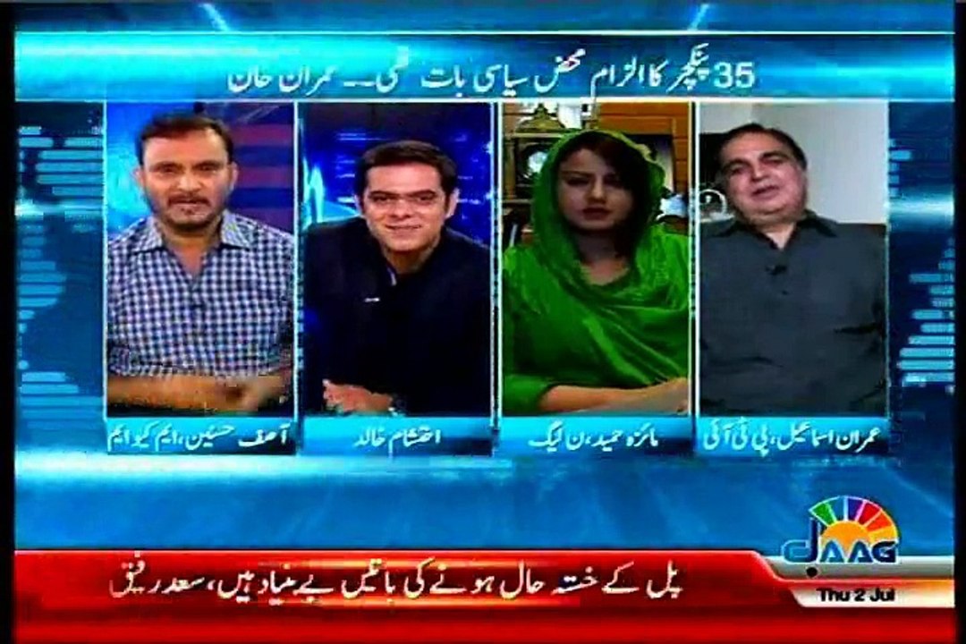 JAAG TV Pakistan Aaj Raat Ehtisham Khalid with MQM Asif Hasnain (02 July 2015)