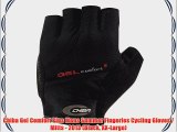 Chiba Gel Comfort Plus Mens Summer Fingerles Cycling Gloves / Mitts - 2013 (Black XX-Large)