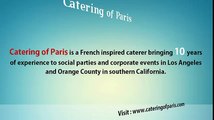 Introduction Of Catering of Paris