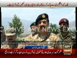 Army chief visits North and South Waziristan