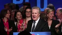 Jean Charest speaks in Sherbrooke, Quebec