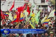 Presidente Correa reiteró que existe un plan en marcha para desestabilizar régimen