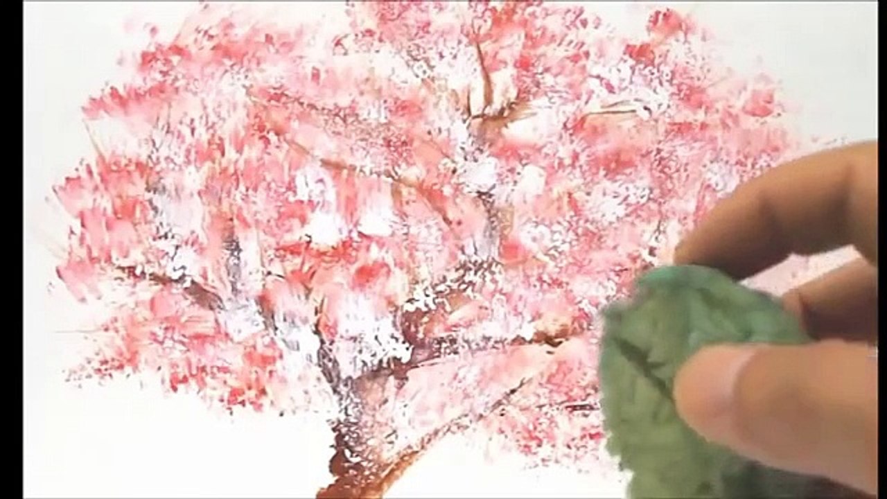 絵画教室～初心者・シニアのためのインターネット講座　ぴかちょ紹介動画～桜の花の描き方