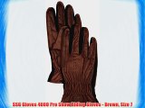 SSG Gloves 4000 Pro Show Riding Gloves - Brown Size 7