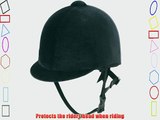 SHIRES HORSE RIDING HAT/HELMET EQUESTRIAN BLACK NEW 57 CM