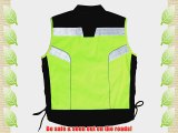 Mens Equestrian Horse Riding Hi-Viz High Visibility Fluorescent Vest Gilet Waistcoat (Fluo