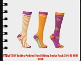 Toggi TORY Ladies Padded Yard Riding Socks Pack 3 (4-8) NEW 2015