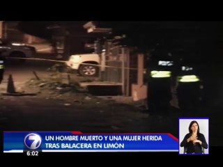Balacera en Limón deja un fallecido y una mujer embarazada en condición crítica