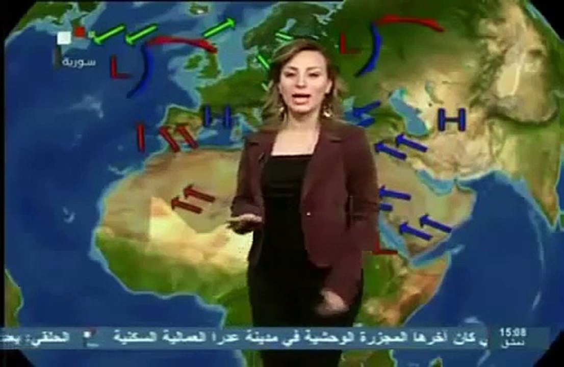 الفضائية السورية  -  النشرة الجوية  14/12/2013