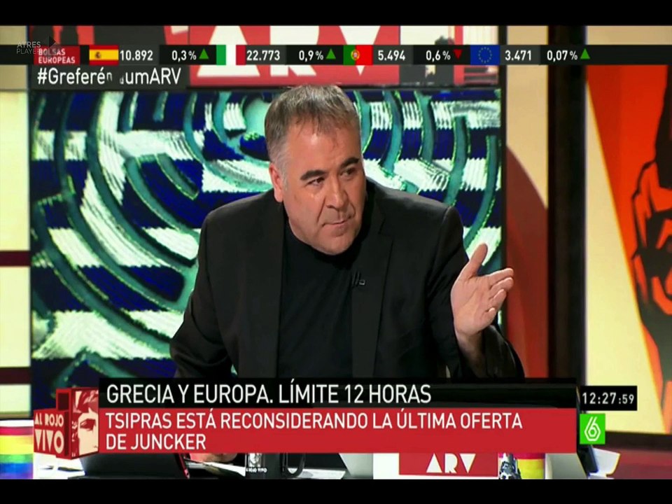 Juan Ramón Rallo - Al Rojo Vivo -Corralito en Grecia II PARTE 1