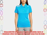 adidas Women's Climachill Polo Shirt - Solar Blue2 S14 Medium