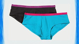 Puma Women's Hipster Brief (Pack of 2) - Blue Large