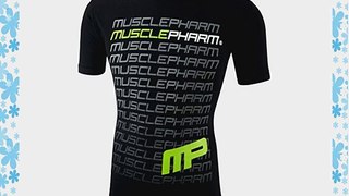 Musclepharm Men's 407 Crew Neck T-Shirt - Black Large