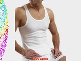 6 Mens 100% Cotton Sleeveless Vest Various Sizes