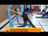 Vayu: Ejercicios que combinan técnicas de yoga con danza aérea