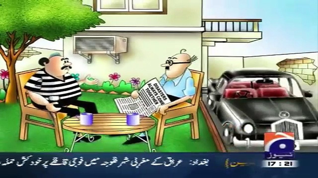 Geo News Headlines 12 May 2015, Funny Cartoons