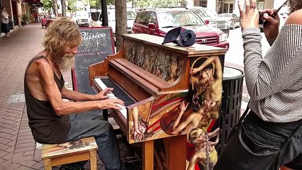 Homeless Man Plays Piano Beautifully (Sarasota, FL) (ORIGINAL)