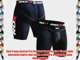 Authentic RDX Adjustable Abdominal Compression Flex Shorts Groin Guard Cup MMA Fight Mens