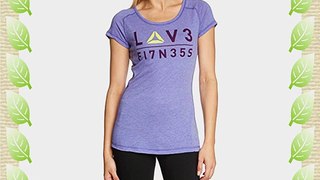 Reebok Women's Delta Love Fit T-Shirt - Ultima Purple Medium