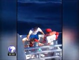 Videos captados con teléfonos celulares muestran los momentos vividos en el naufragio del catamarán