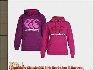 Canterbury Classic CCC Girls Hoody Age 14 Beetroot