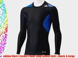 adidas Men's Techfit Power Long Sleeve Shirt - Black X-Large