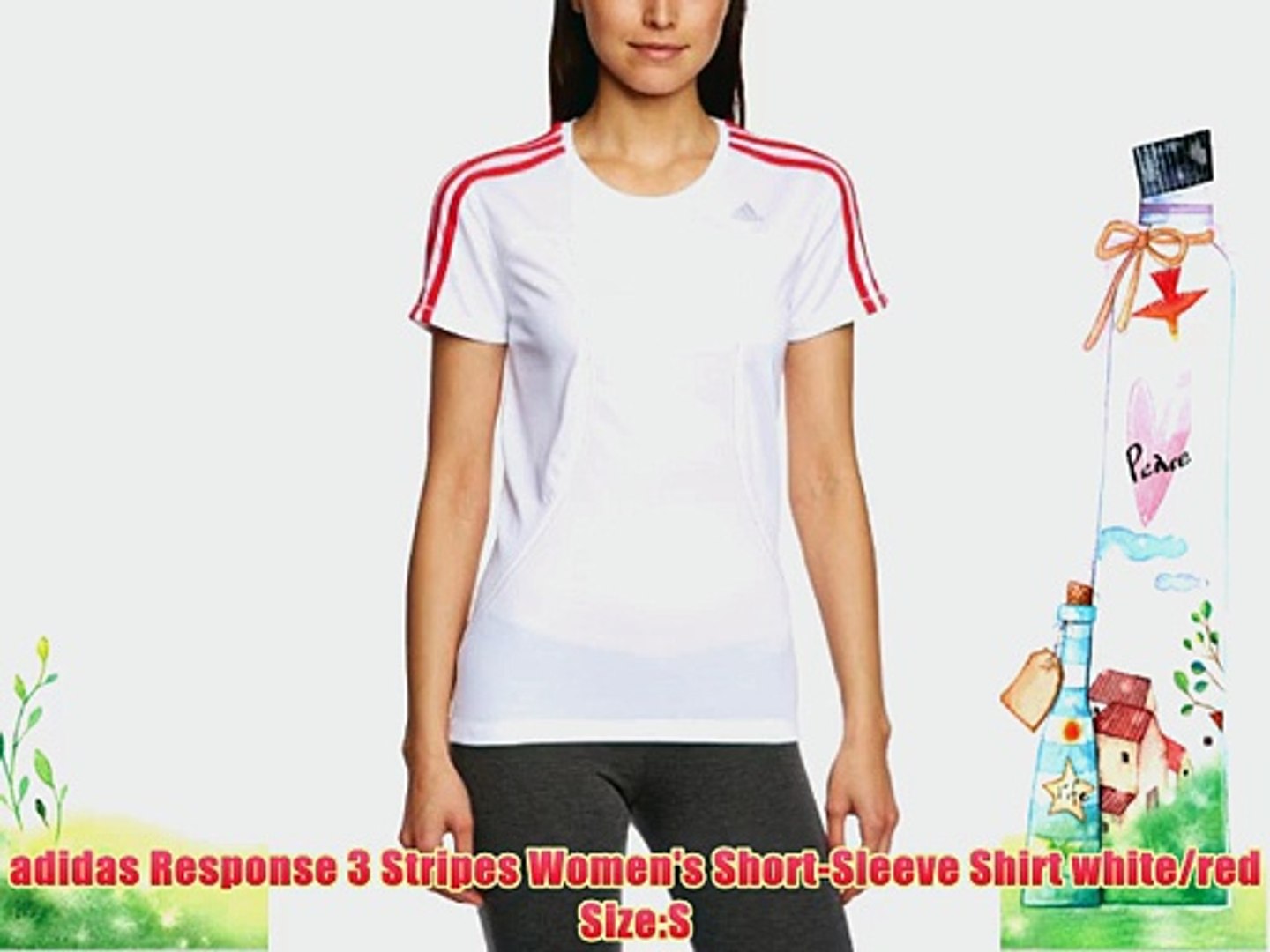 white adidas shirt with red stripes