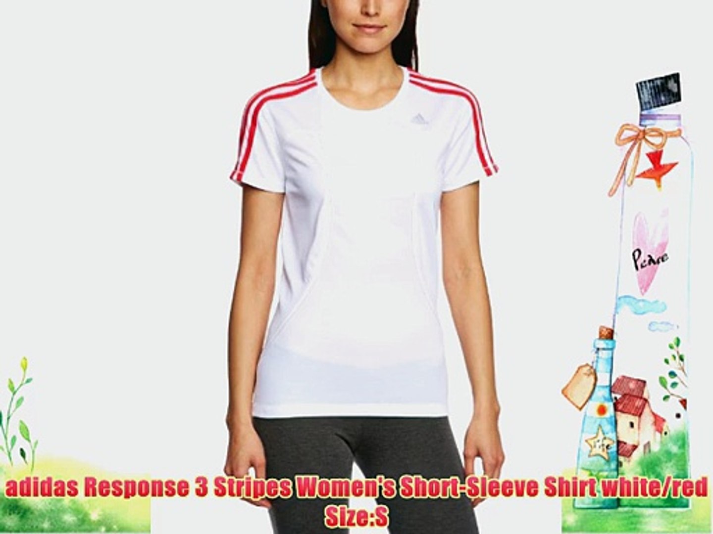 red and white adidas t shirt women's