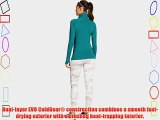 2015 Ladies Under Armour Evo ColdGear Cozy Neck Long Sleeve Fitted Top Aqueduct Small