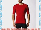 adidas - Shirts - Techfit Base Short Sleeve Tee - Power Red - XS