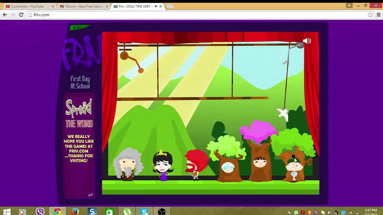 First Day at School [Flash Game] - Walkthrough Friv