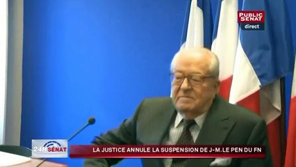 La justice annule la suspension de J.M. Le Pen