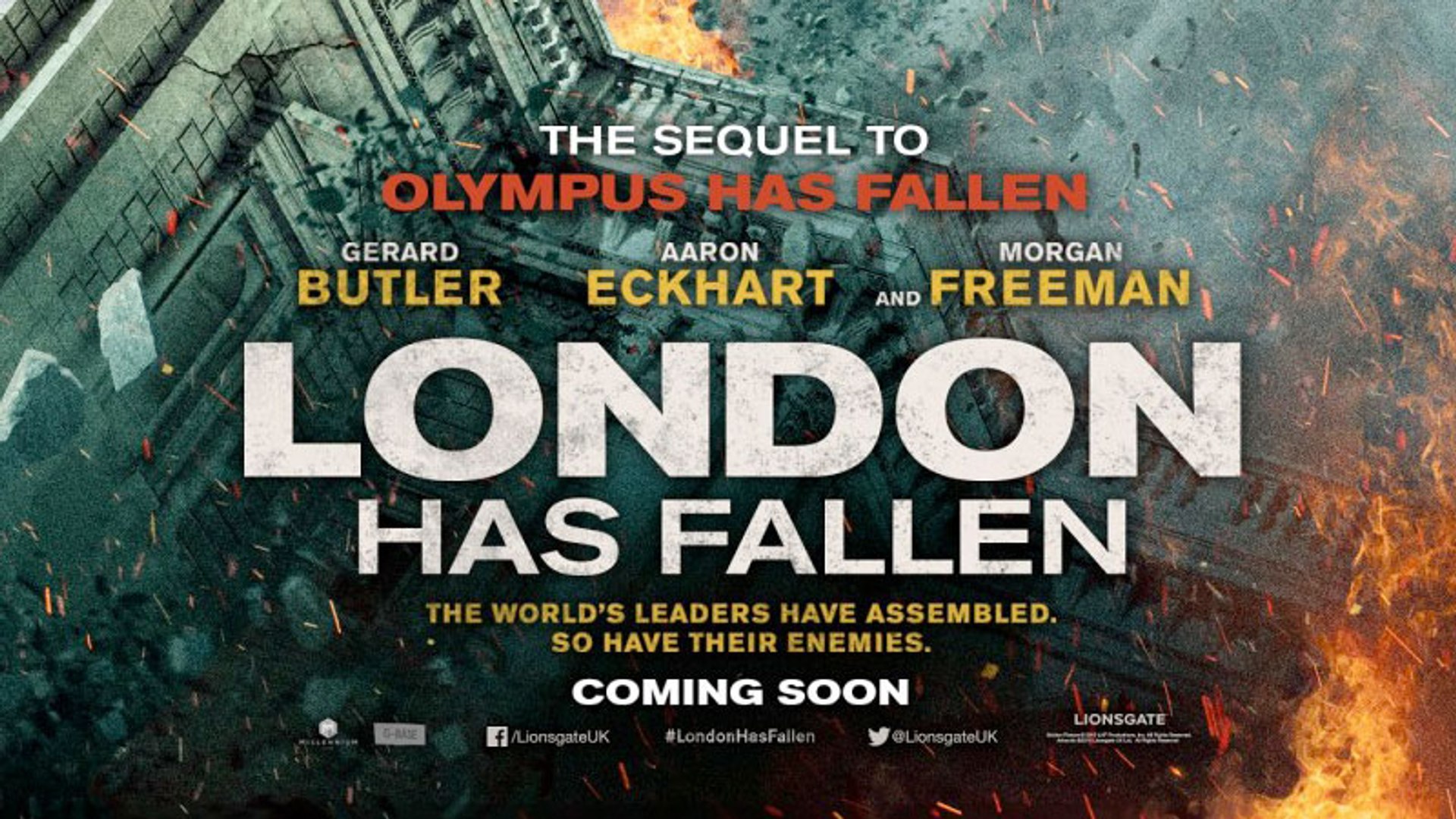 London Has Fallen Official Teaser Trailer 1 2016 Morgan Freeman Aaron Eckhart Action Movie HD