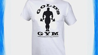 Golds Gym T-shirt Classic Silhouette White Shirt (M)