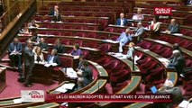 Loi Macron adoptée au Sénat avec 5 jours d'avance
