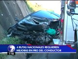 Rutas nacionales requieren implementar cambios para evitar accidentes trágicos