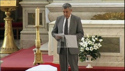 Dernier hommage des Républicains à Charles Pasqua, aux Invalides