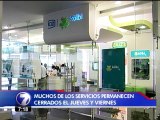 Algunos servicios públicos estarán cerrados durante el jueves y viernes santo