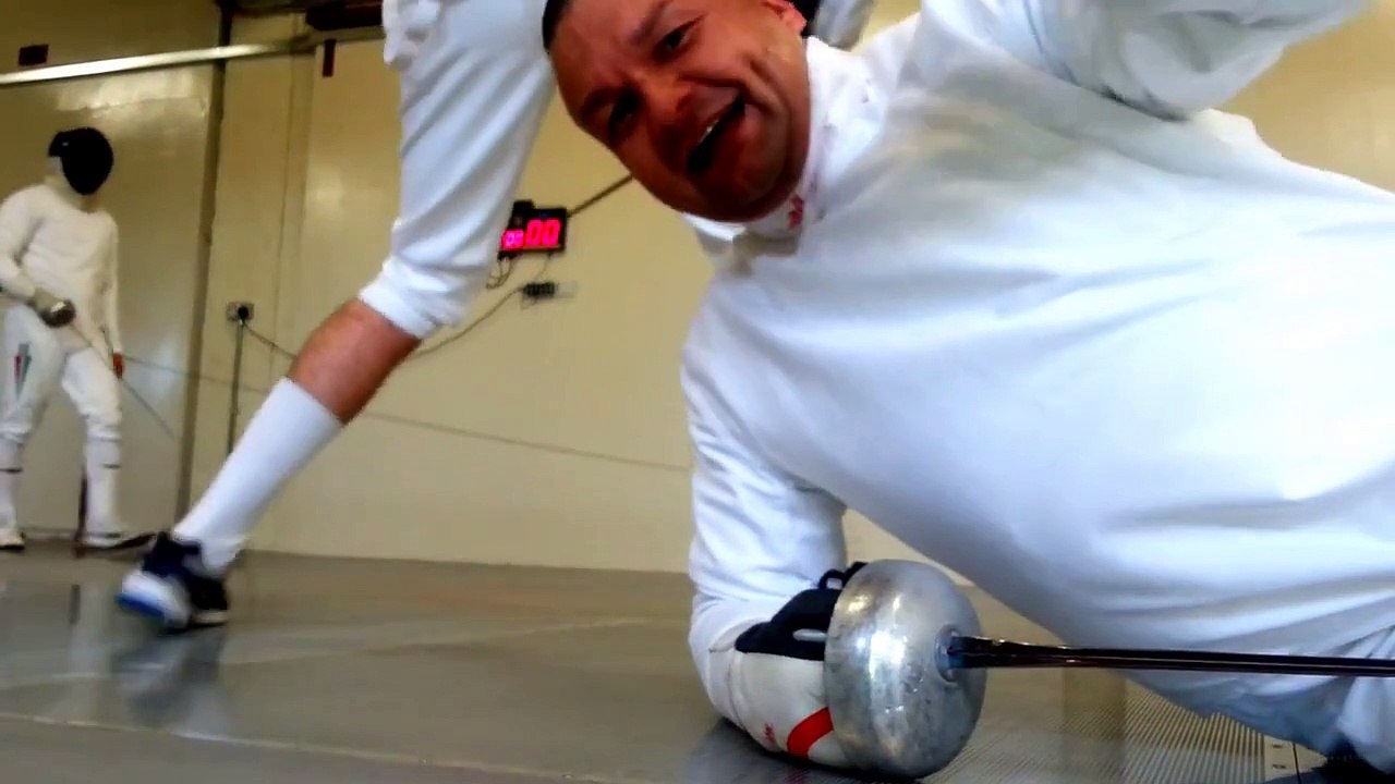 Duncan GBR vs Balazs Barcza HUN Fencing Training 1 July 2015
