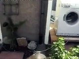 Was passiert wenn man einen Stein in die Waschmaschine wirft