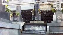 Japan Inari Shinto Shrine Gate in Buddhist Graveyard