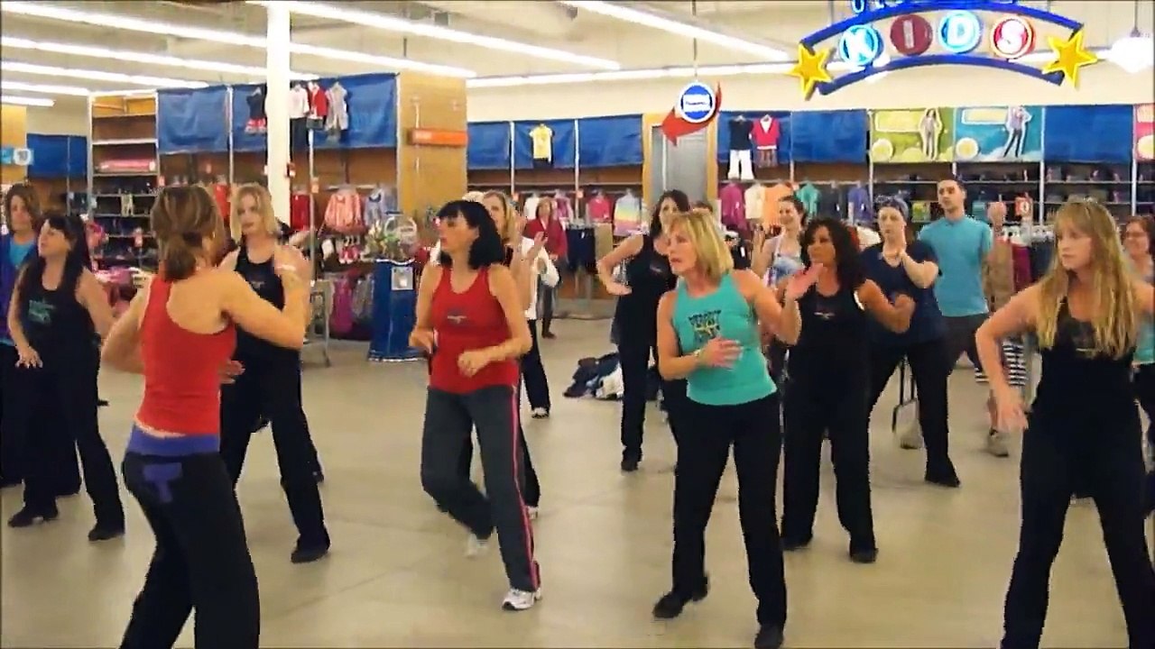 Dance Fitness ft songs from Footloose, Shaggy, and Britney