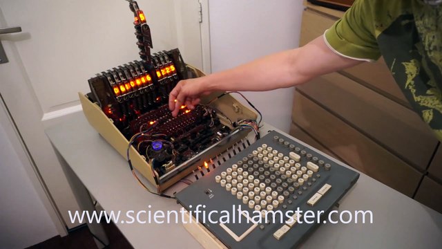Anita MK8 vintage electronic desktop calculator demonstration