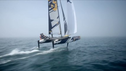 Sailing the  Flying Phantom  Catamaran - Red Bull Foiling Generation