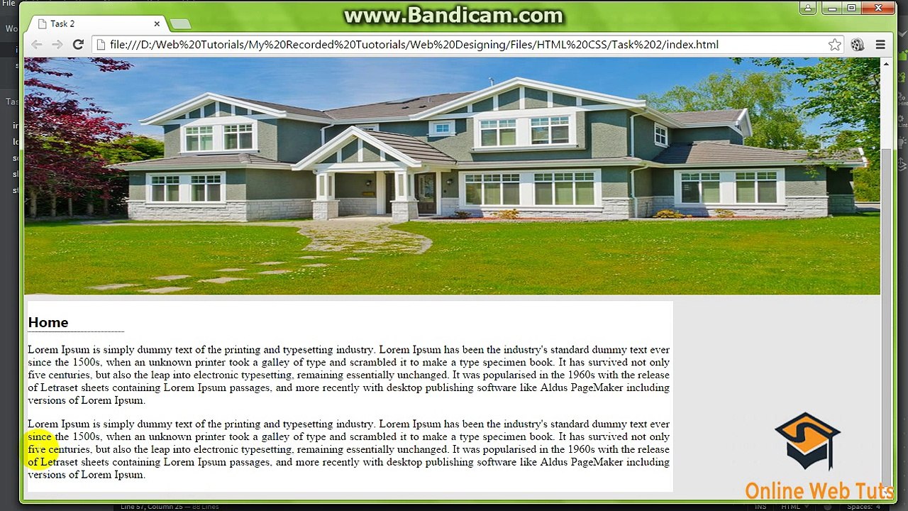 Online Web Tutorials  In Urdu Designing the website Part 21