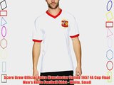 Score Draw Official Retro Manchester United 1957 FA Cup Final Men's Retro Football Shirt -