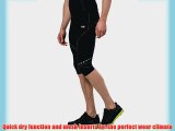 Ultrasport Men's Rainbow Compression Capri Pants - Black 2X-Large