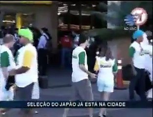 Chegada da Seleção Japonesa