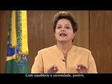 Dilma Rousseff anuncia projetos para saúde, educação e transporte urbano - Legendas em Português