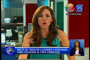 Miles de turistas llegarán a Guayaquil para escuchar al Papa Francisco